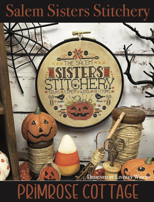 Salem Sisters Stitchery by Primrose Cottage Stitches - Cross Stitch Paper Pattern