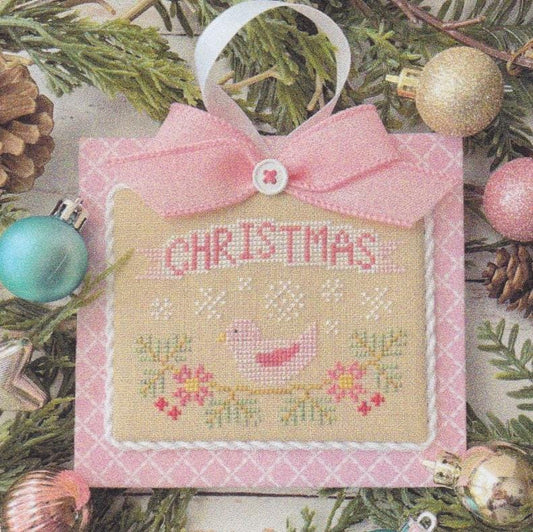 Pastel Collection #5 - Christmas Bird by Country Cottage Needleworks - Cross Stitch Paper Pattern