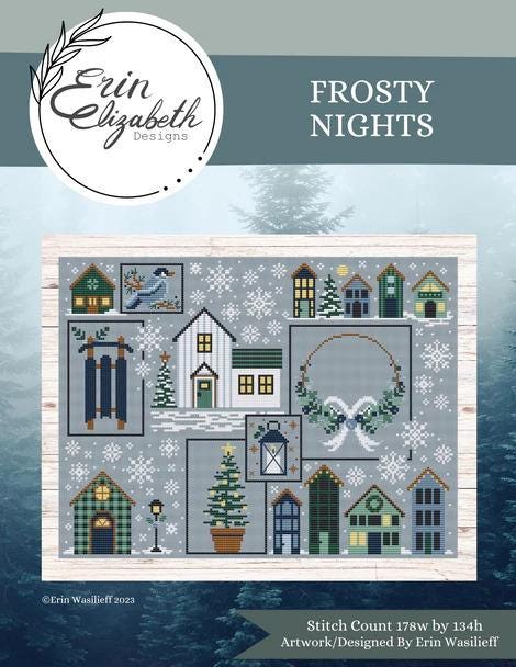 Frosty Nights by Erin Elizabeth Designs - Cross Stitch Paper Pattern