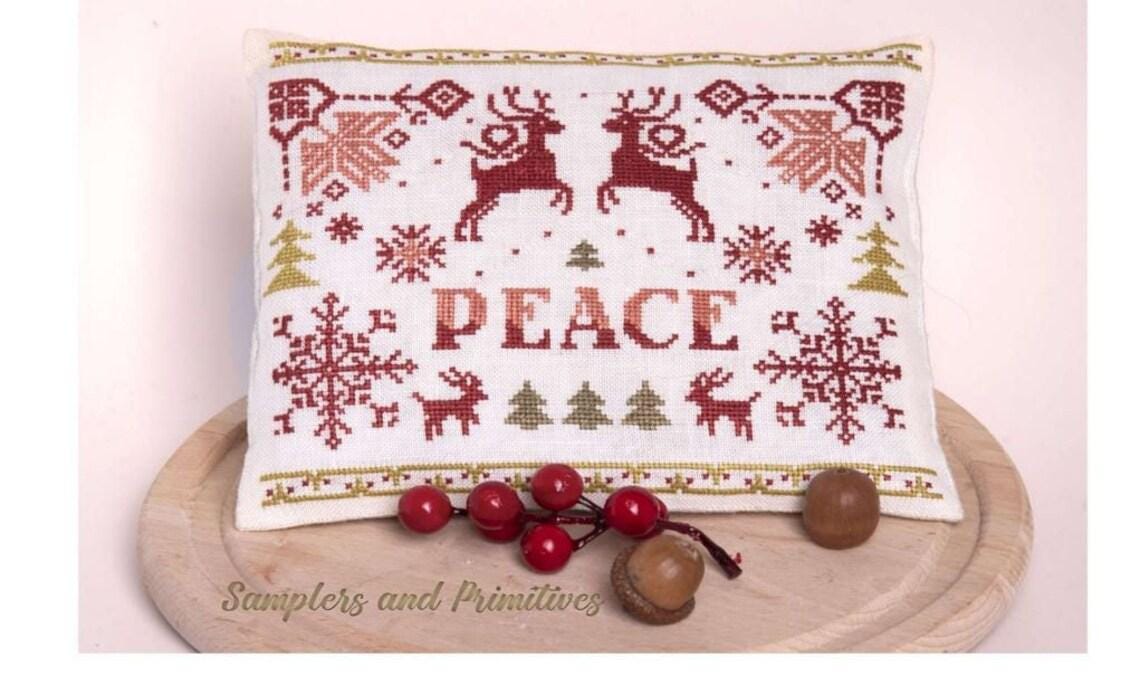 Peace by Samplers and Primitives - Cross Stitch Paper Pattern