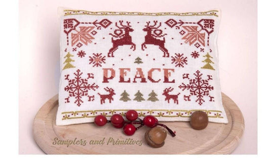 Peace by Samplers and Primitives - Cross Stitch Paper Pattern