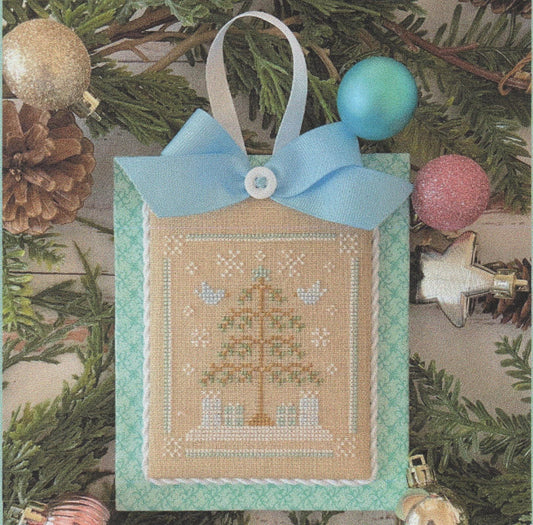 Pastel Collection #8 - Frosty Christmas by Country Cottage Needleworks - Cross Stitch Paper Pattern