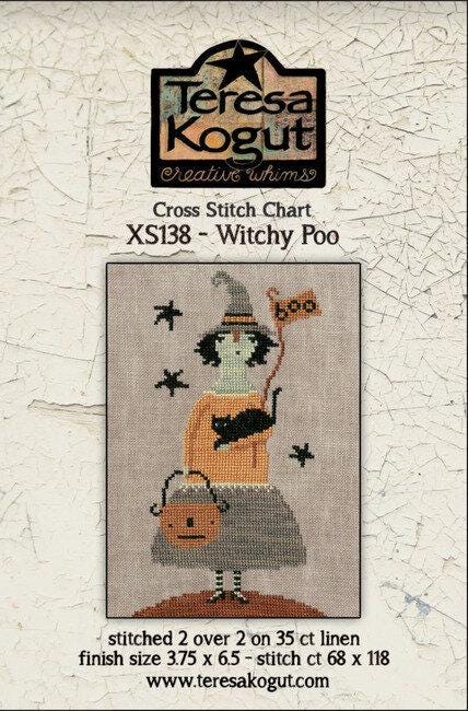 Witchy Poo by Teresa Kogut - Cross Stitch Paper Pattern