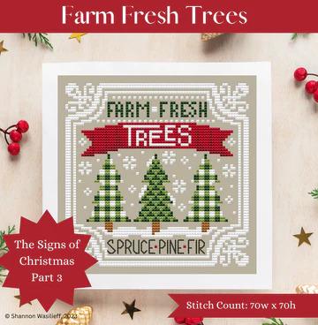 Farm Fresh Trees by Shannon Christine Designs - Cross Stitch Paper Pattern
