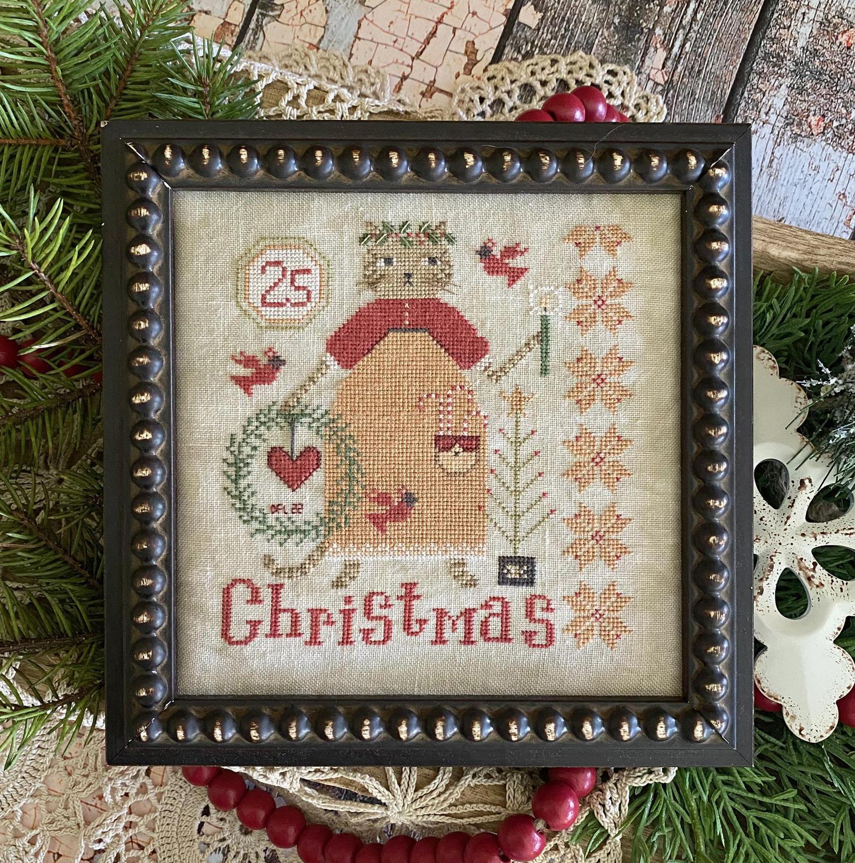 Christmas Kitty - Cross Stitch Paper Pattern