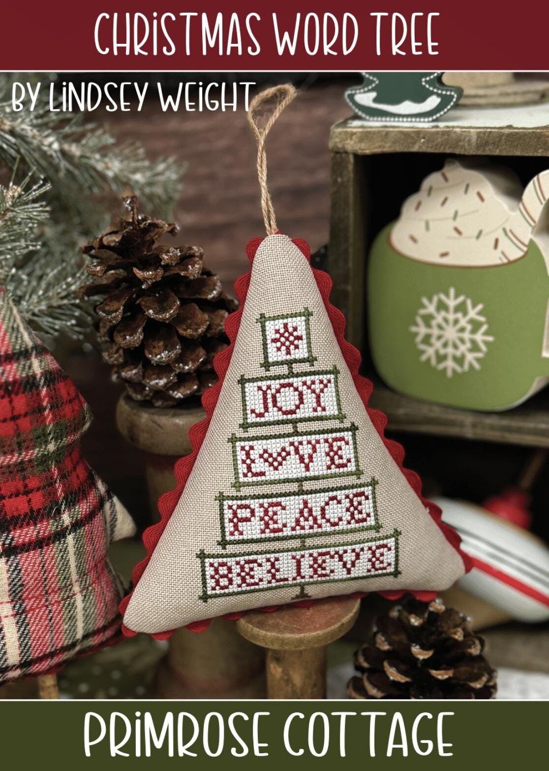 Christmas Word Tree - Cross Stitch Paper Pattern