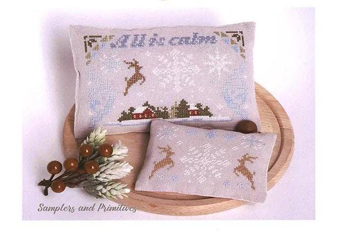 All Is Calm by Samplers and Primitives - Cross Stitch Paper Pattern