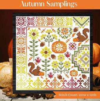 Autumn Samplings by Shannon Christine Designs - Cross Stitch Paper Pattern