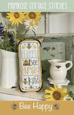 Bee Happy by Primrose Cottage Stitches - Cross Stitch Paper Pattern