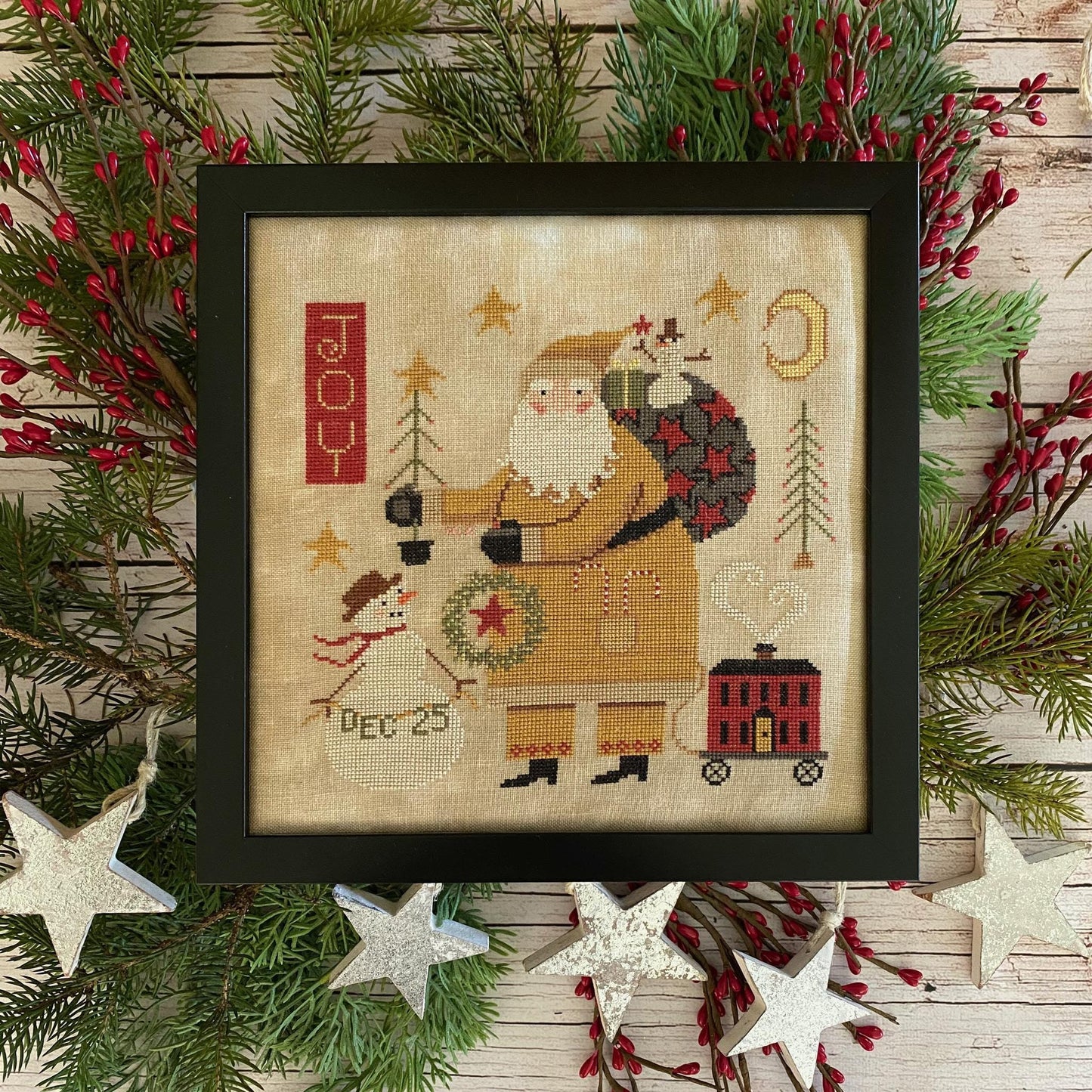 Hello Santa Booklet by Teresa Kogut - Booklet of Cross Stitch Paper Patterns