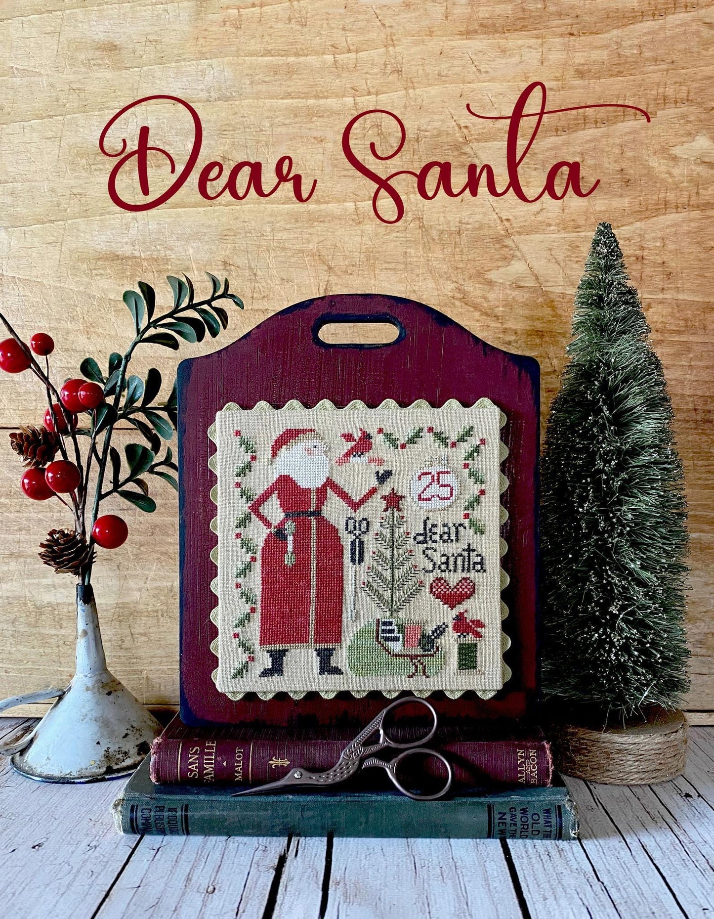 Hello Santa Booklet by Teresa Kogut - Booklet of Cross Stitch Paper Patterns