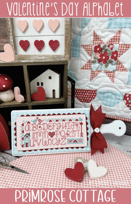 Valentine's Day Alphabet by Primrose Cottage Stitches - Cross Stitch Paper Pattern