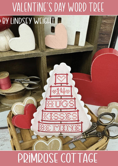 Valentine's Day Word Tree - Cross Stitch Paper Pattern