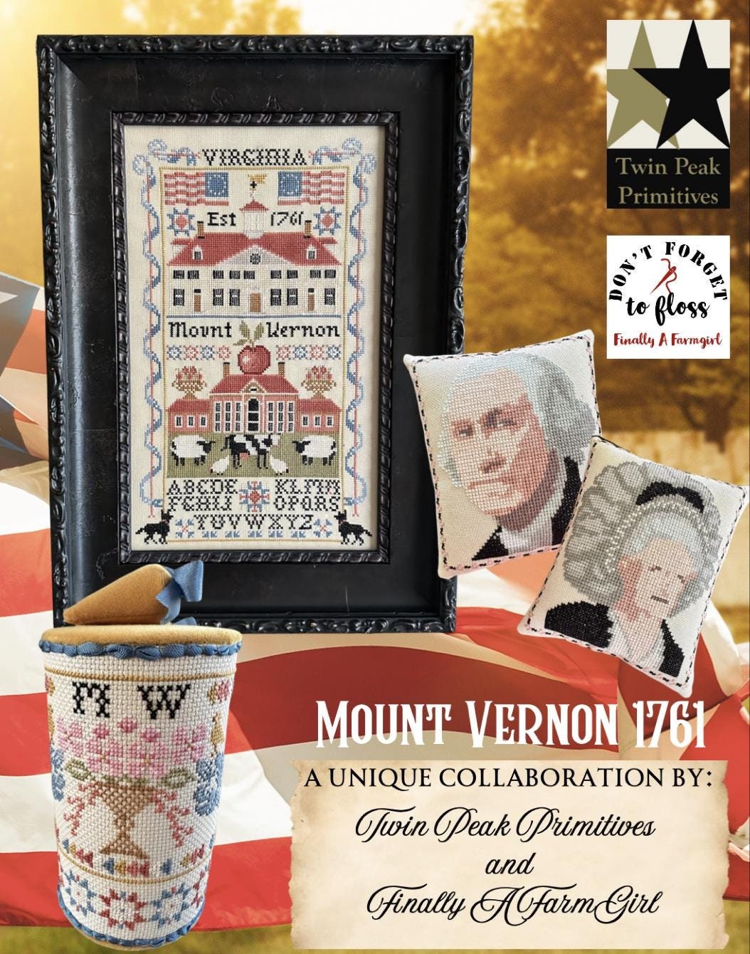 Mount Vernon - Cross Stitch Paper Pattern