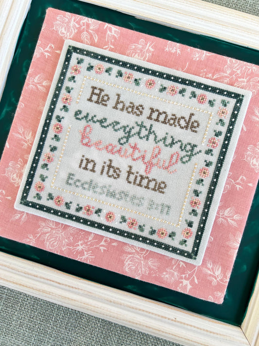 In Its Time by Sweet Wing Studio - Cross Stitch Paper Pattern