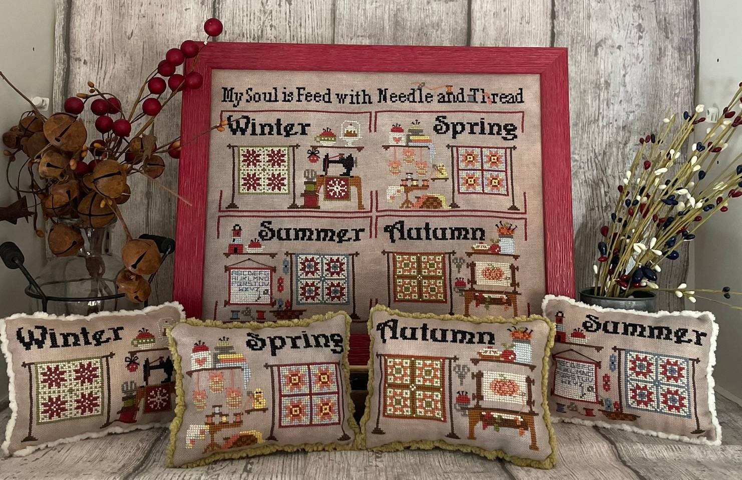 Needle and Thread Seasons Summer - Cross Stitch Paper Pattern