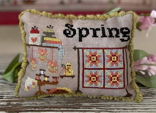 Needle and Thread Seasons Spring by Mani di Donna - Cross Stitch Paper Pattern