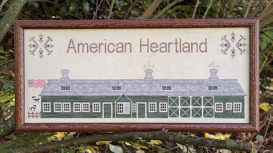 Old Green Barn by SamBrie Stitches - Cross Stitch Paper Pattern