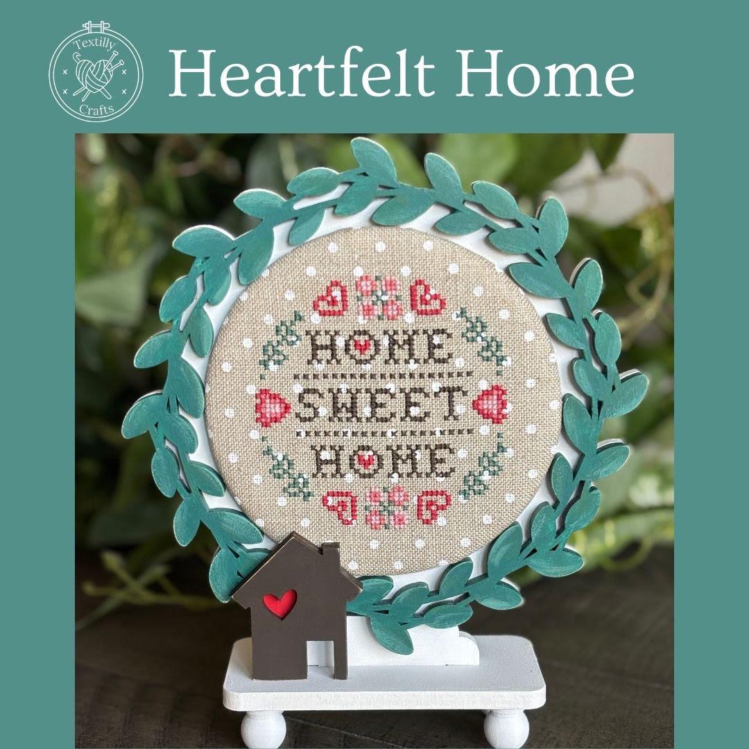 Heartfelt Home by Textilly Crafts - Cross Stitch Paper Pattern