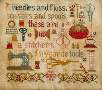 A Stitcher's Tools by Pansy Patch Quilts and Stitchery - Cross Stitch Paper Pattern