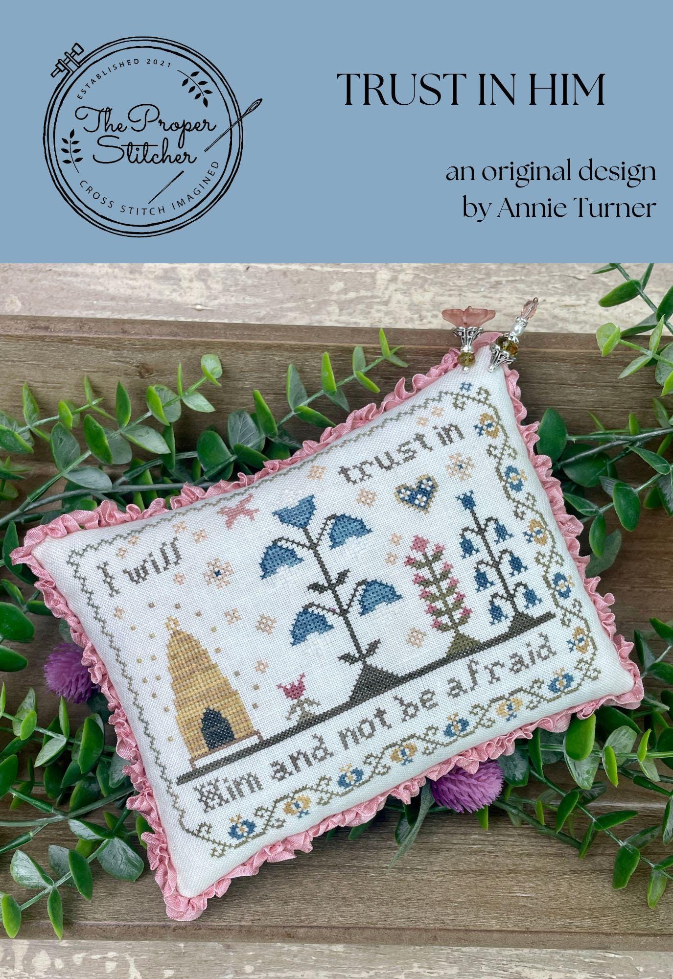 Trust In Him - Cross Stitch Paper Pattern