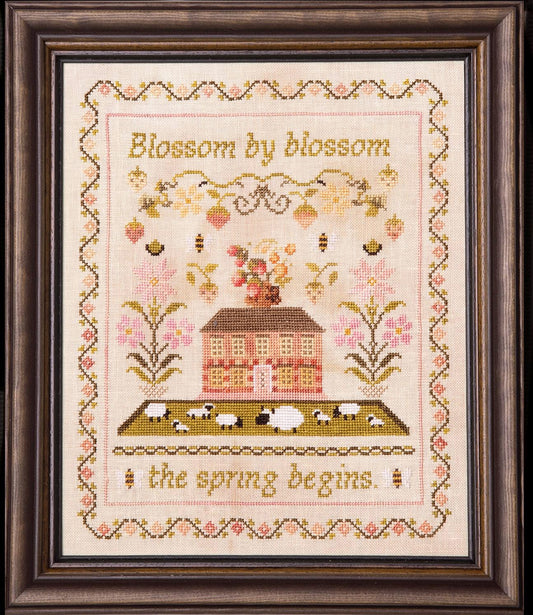 The Spring Begins by Samplers and Primitives - Cross Stitch Paper Pattern