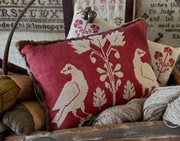 Pennsylvania Christmas Birds Cross Stitch Pattern by Shakespeare's Peddler