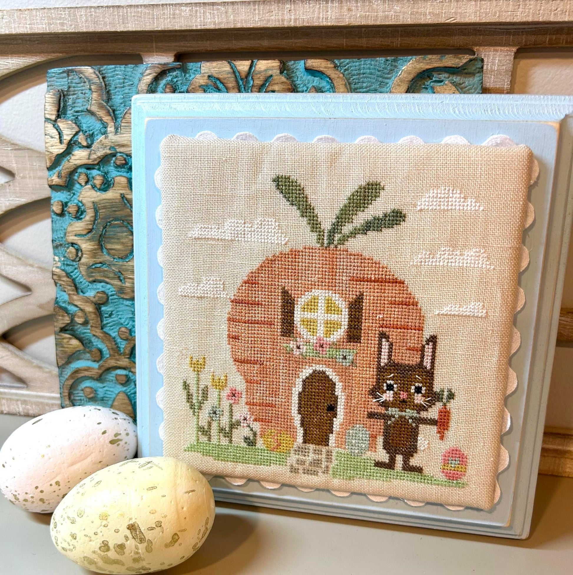 Bunny's House by Emily Call Stitching - Cross Stitch Paper Pattern