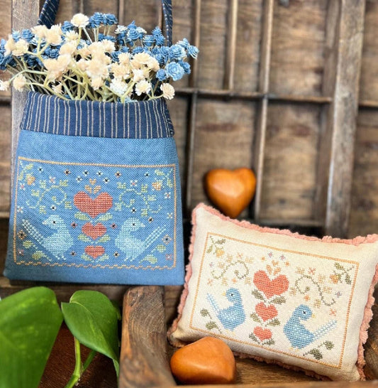 Folk Birds by Annie Beez Folk Art - Cross Stitch Paper Pattern