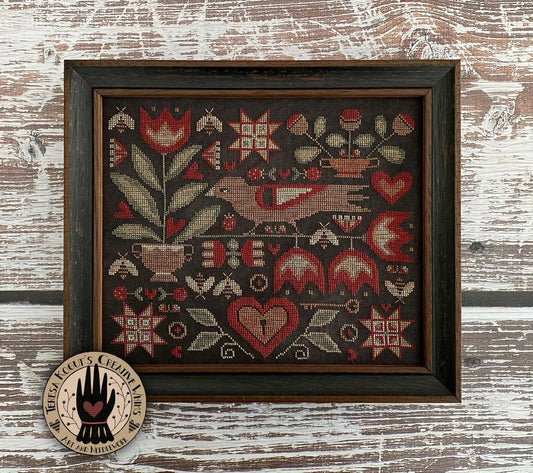 Folkart Garden by Teresa Kogut - Cross Stitch Paper Pattern