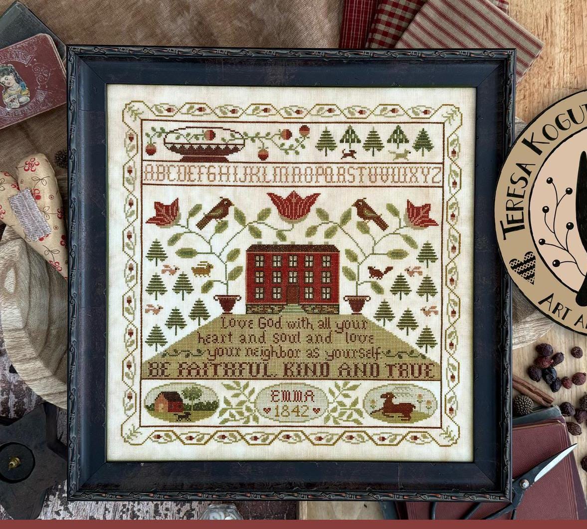 Faithful, Kind & True Booklet by Teresa Kogut - Cross Stitch Paper Pattern