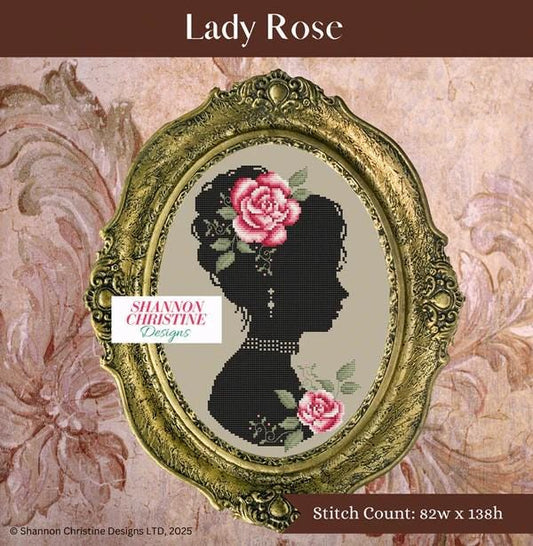 Lady Rose - Cross Stitch Paper Pattern