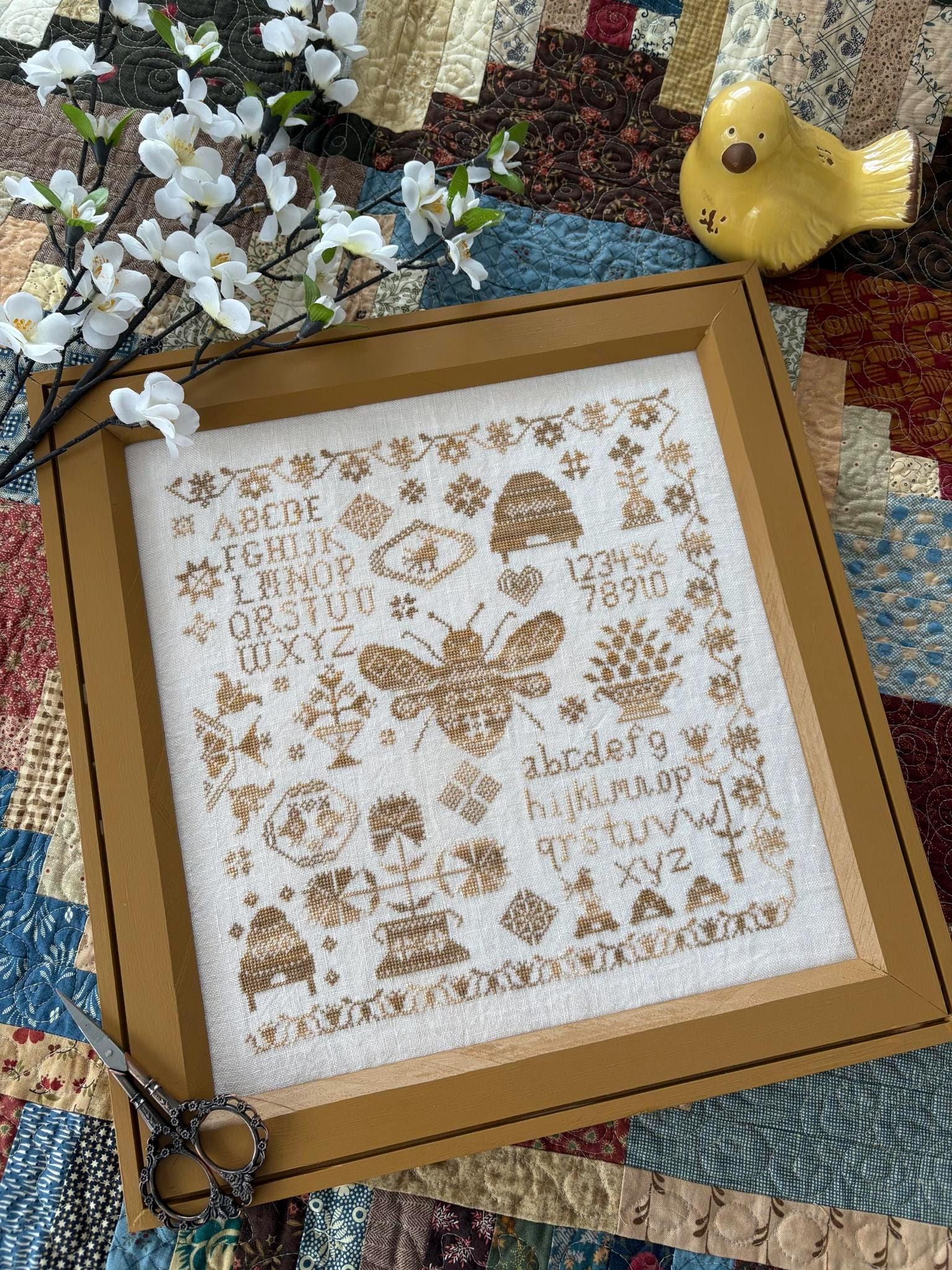 Honey Bee Sampler by Pansy Patch Quilts and Stitchery - Cross Stitch Paper Pattern