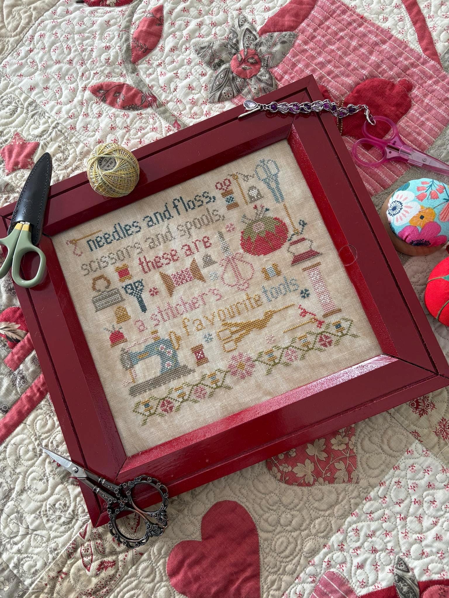 A Stitcher's Tools by Pansy Patch Quilts and Stitchery - Cross Stitch Paper Pattern