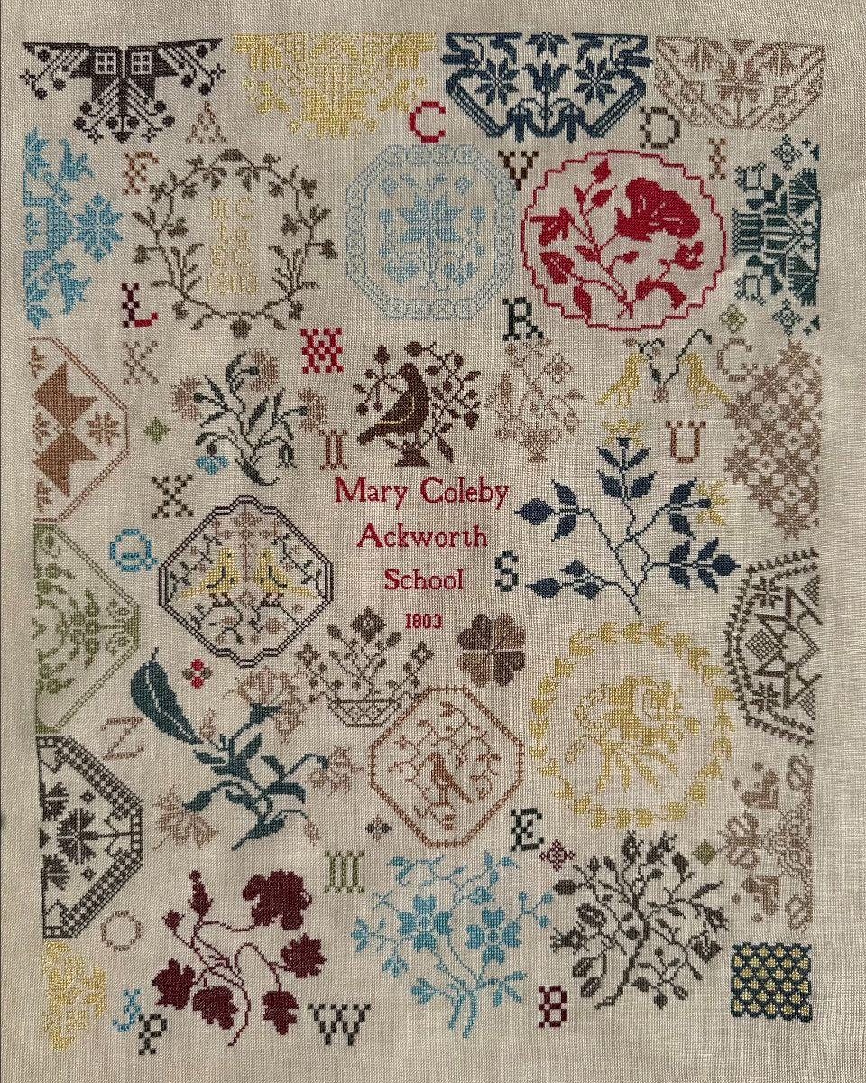 Mary Coleby, Ackworth School 1803 by Cross Stitch Antiques - Cross Stitch Paper Pattern