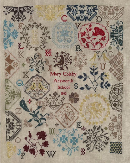 Mary Coleby, Ackworth School 1803 by Cross Stitch Antiques - Cross Stitch Paper Pattern