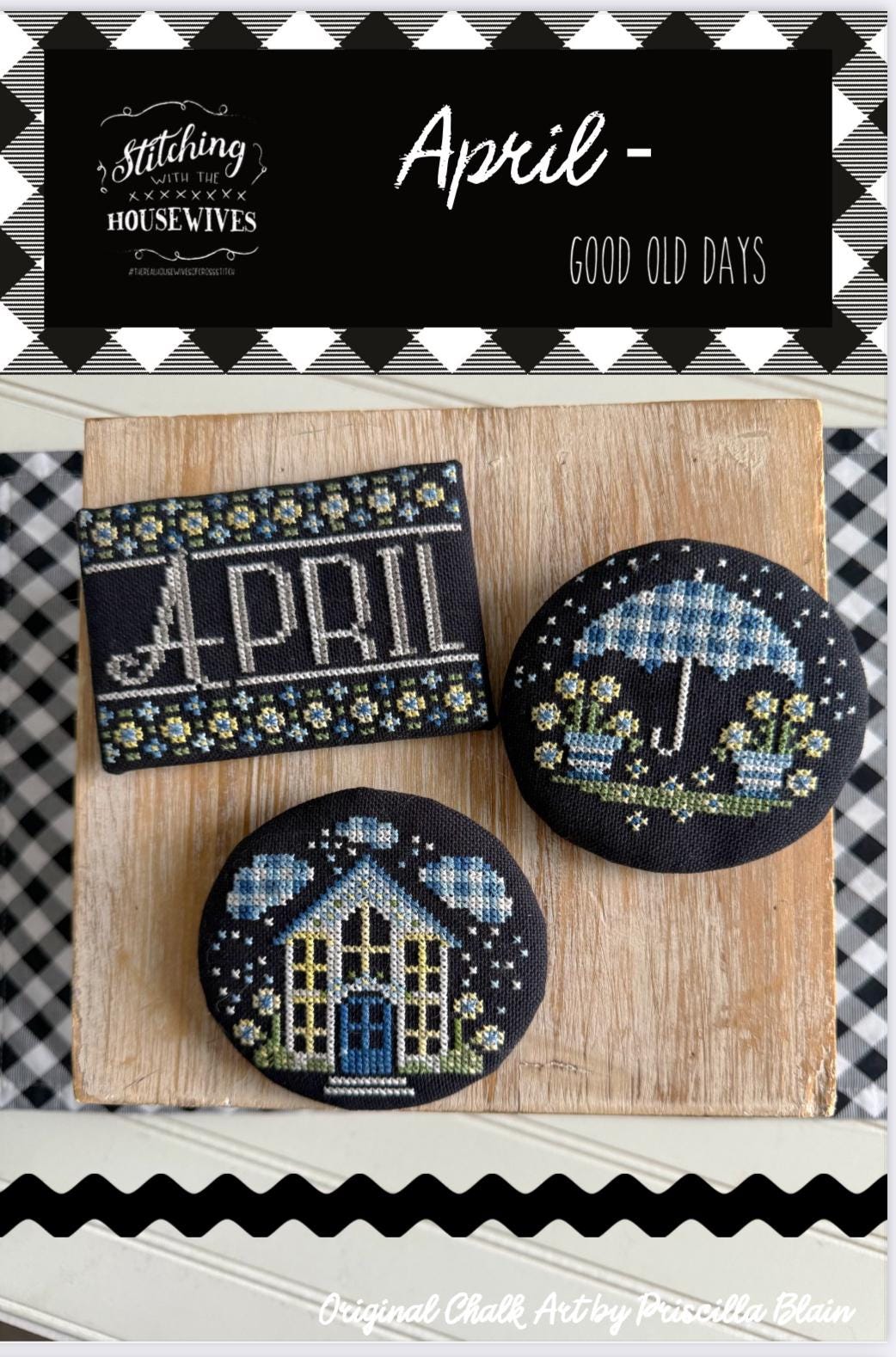 Good Old Days Minis - April - by Stitching with the Housewives - Cross Stitch Paper Pattern