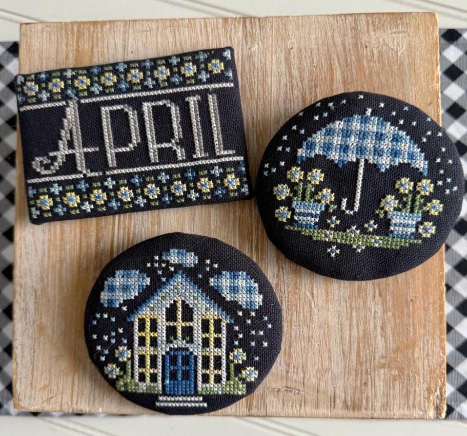 Good Old Days Minis - April - by Stitching with the Housewives - Cross Stitch Paper Pattern