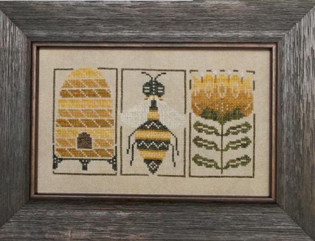 Bumblebee Etchings by Heart in Hand Needleart - Cross Stitch Paper Pattern