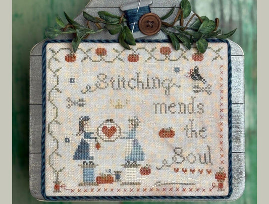 Stitching Mends The Soul - Cross Stitch Paper Pattern