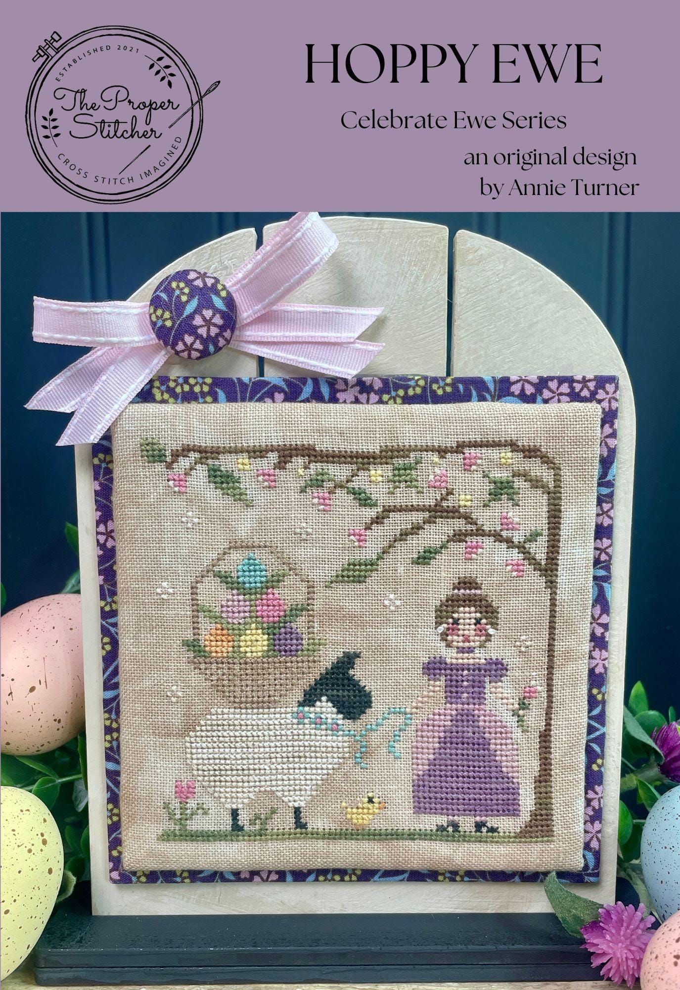 Hoppy Ewe - Cross Stitch Paper Pattern