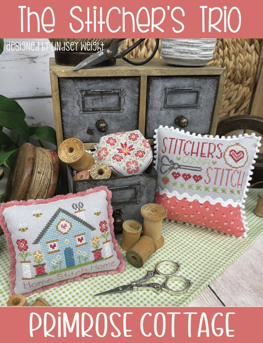 The Stitcher's Trio by Primrose Cottage Stitches - Cross Stitch Paper Pattern