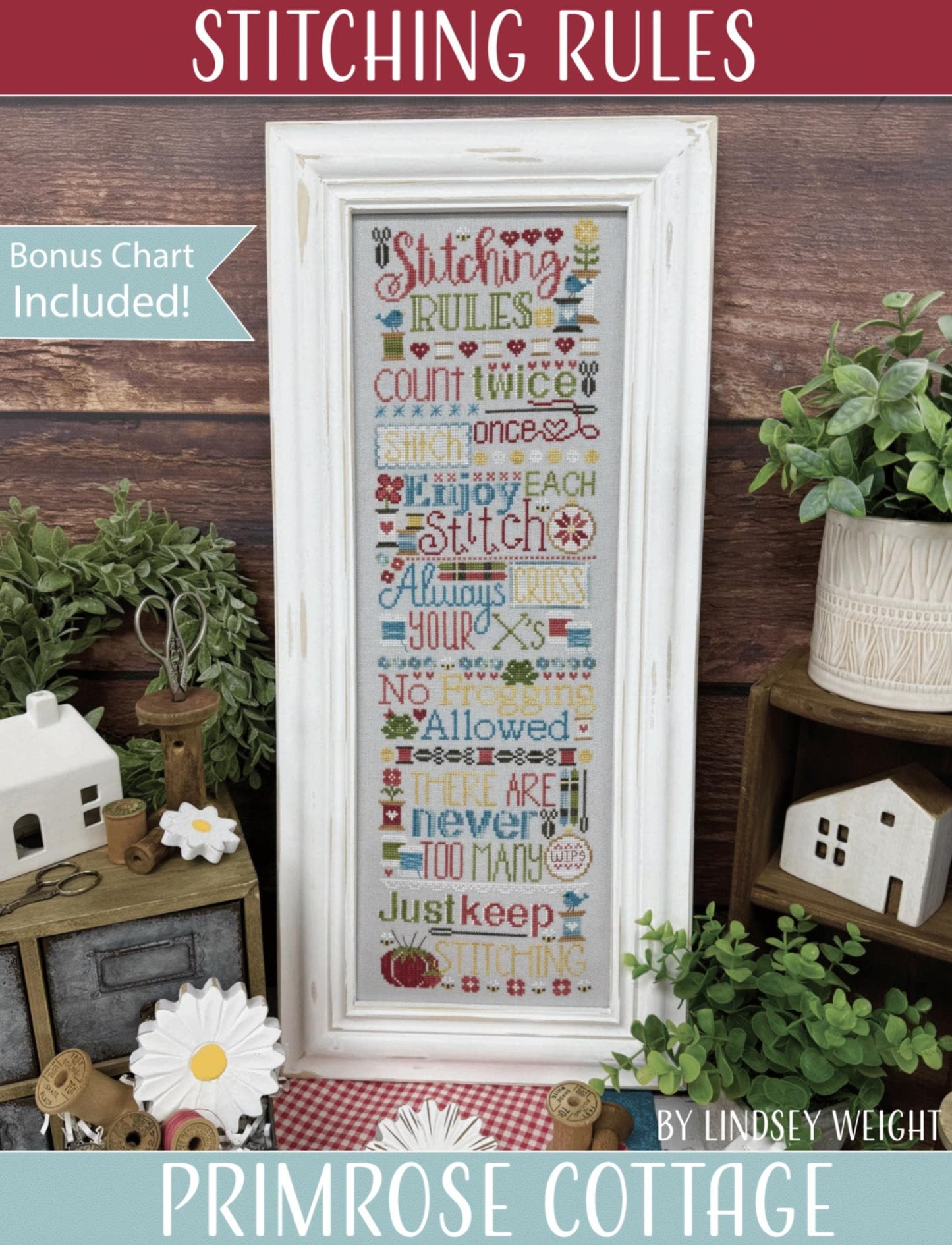 Stitching Rules (Bonus Chart Included) - Cross Stitch Paper Pattern