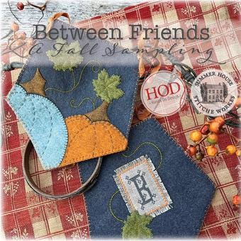 Between Friends - A Fall Sampling Book by Hands on Design & Summer House Stitche Workes - Book of Cross Stitch Paper Patterns