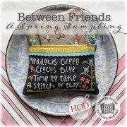 Between Friends - A Spring Sampling Book by Hands on Design & Summer House Stitche Workes - Book of Cross Stitch Paper Patterns