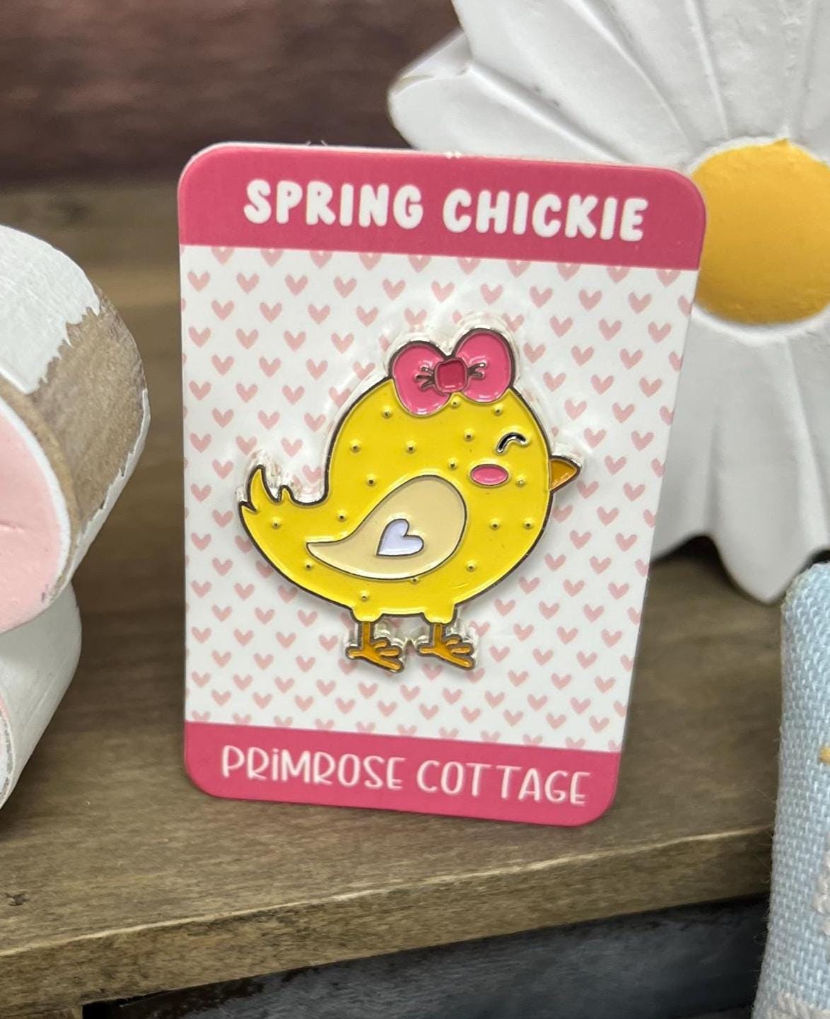 Spring Chickie Needle Minder by Primrose Cottage Stitches