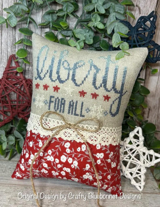 Liberty by Crafty Bluebonnet Designs - Cross Stitch Paper Pattern