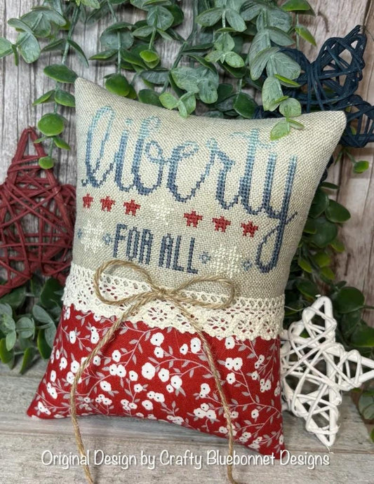 Liberty by Crafty Bluebonnet Designs - Cross Stitch Paper Pattern
