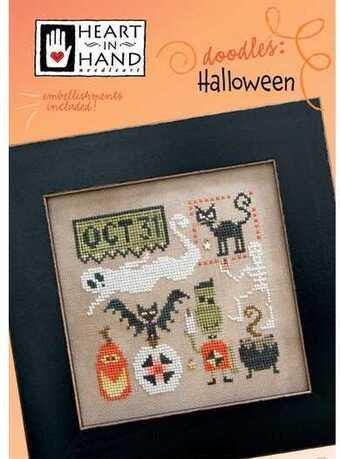 Doodles: Halloween by Heart in Hand Needleart - Cross Stitch Paper Pattern