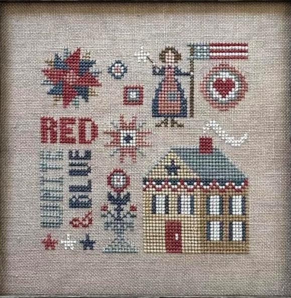 Doodles: Red, White & Blue by Heart in Hand Needleart - Cross Stitch Paper Pattern